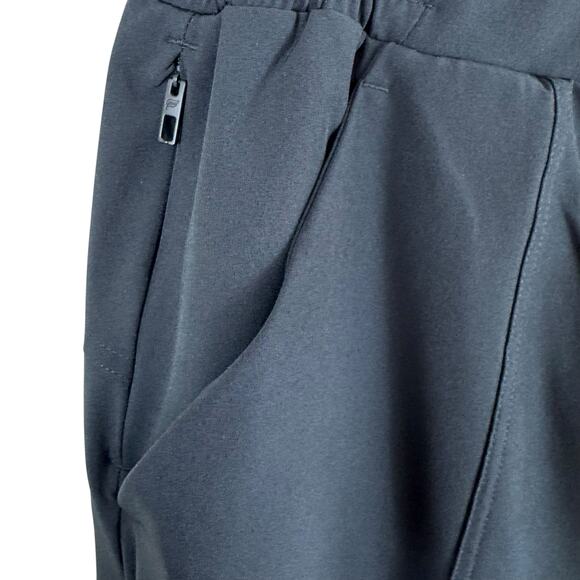 Fabletics Black Elastic Waist Straight Leg Pull On Windbreaker Athletic Pants L - Picture 3 of 7